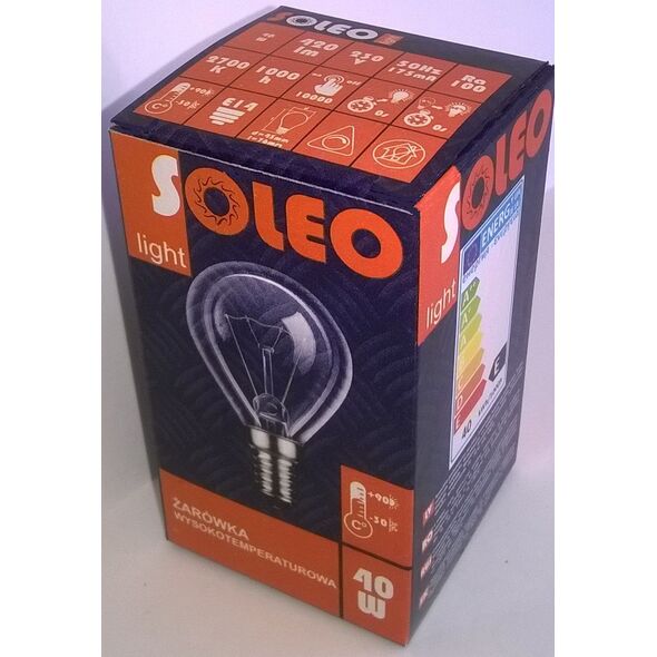 Helios Żarówka wysokotemperaturowa soleo 40W P45 E14 230V (WST-2630) 4036755 5907758829875