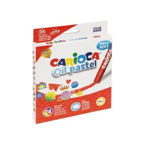 Carioca Pastele olejne 24 kolorów 4158705 8003511432782