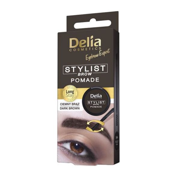 Delia Eyebrow Expert Pomada do brwi Dark brown 4563004 5901350470237