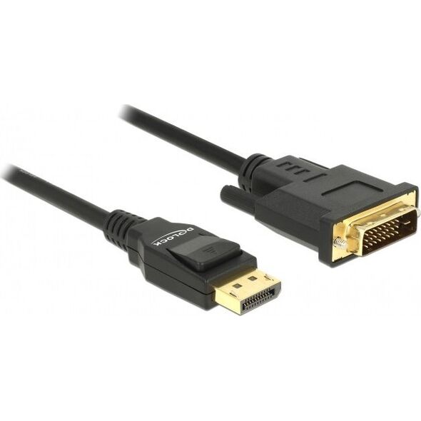 Kabel Delock DisplayPort - DVI-D 3m czarny (85314) 4582331 4043619853144