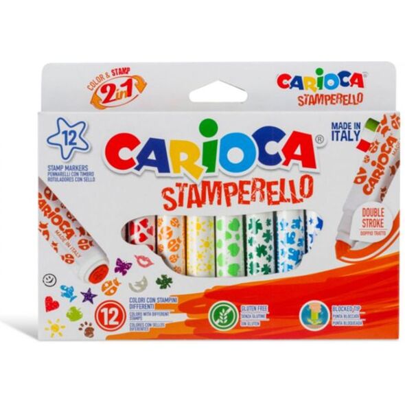Carioca Pisaki - stemple, 12 kolorów (237175) 4584943 8003511422400