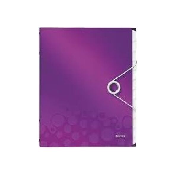 Esselte Teczki z 12 przegródkami Leitz Wow fioletowy (4634-00-62) 4638837 4002432106318