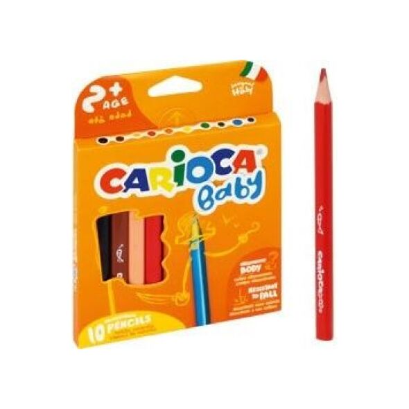 Fiorello KREDKI TRÓJKĄTNE Baby 10 KOLORÓW CARIOCA 4643989 8003511428198
