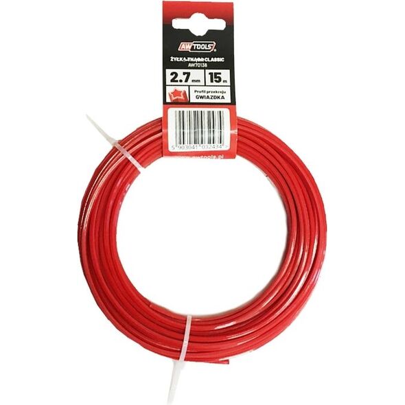 AWTools Żyłka tnąca Classic 2,0mm 15m gwiazdka (AW70134) 4685576 5903041032410