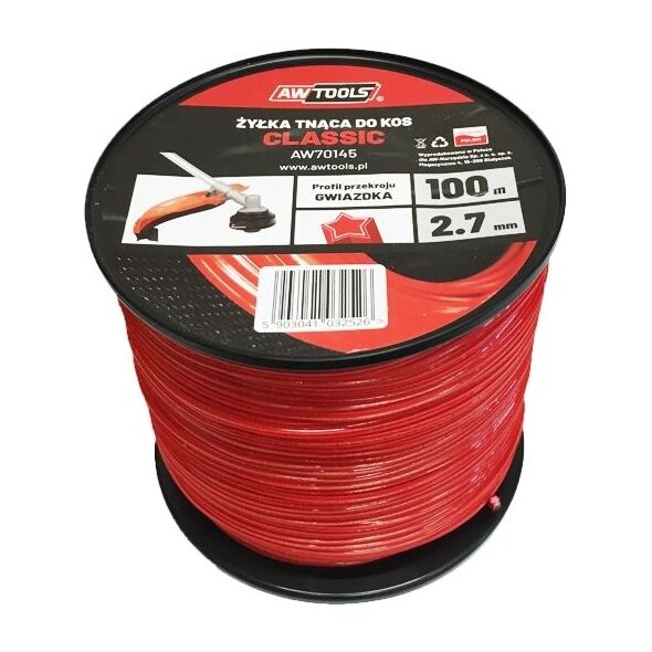 AWTools Żyłka tnąca Classic 2,7mm 15m kwadrat (AW70130) 4685581 5903041032373