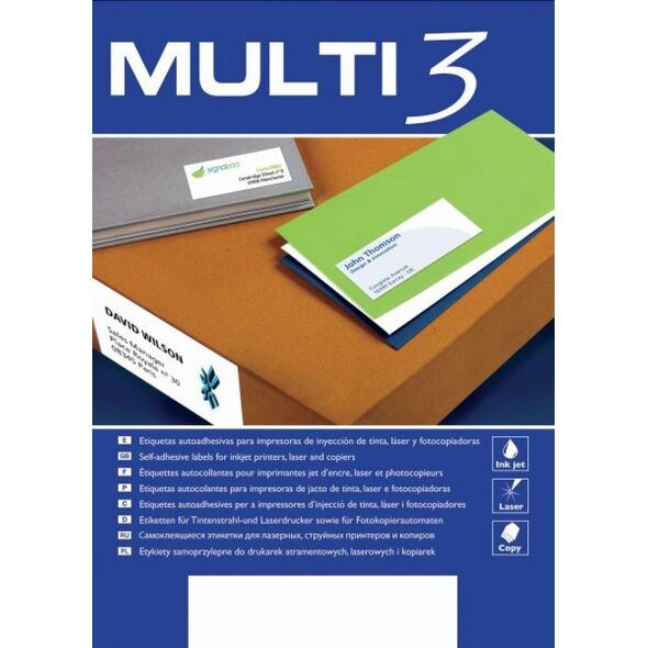 PBS Connect Etykiety uniwersalne Multi3 A4 99,1X67,7 (4729) 4695245 8410782047292