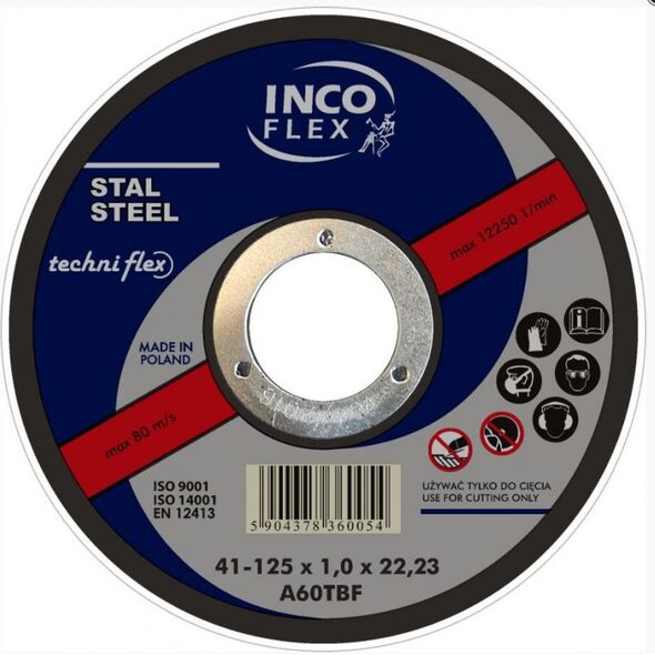 Techniflex Tarcza do szlifowania metalu 230 x 6,0 x 22,2mm (IFM27-230-6.0-22A24S) 4759669 5904378360023