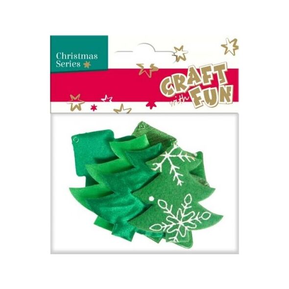 Craft with Fun Ozdoba choinka materiał 4szt. (383956) 4784406 5902643642188