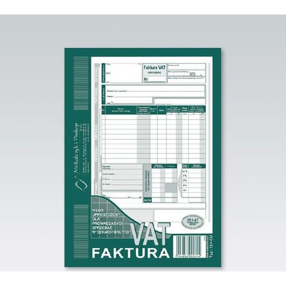 Michalczyk & Prokop D FAKT.VAT OD BRUTTO A5 2SKŁ 124-3E FAKTURA DRUK 4791287 5906858006643