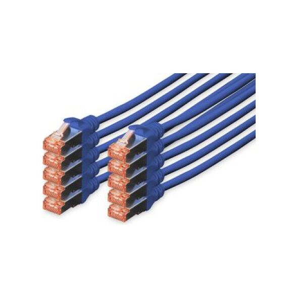 Digitus Patchcord CAT6, S-FTP, 2m, 10 sztuk (DK-1644-020-B-10) 4872142 4016032441663
