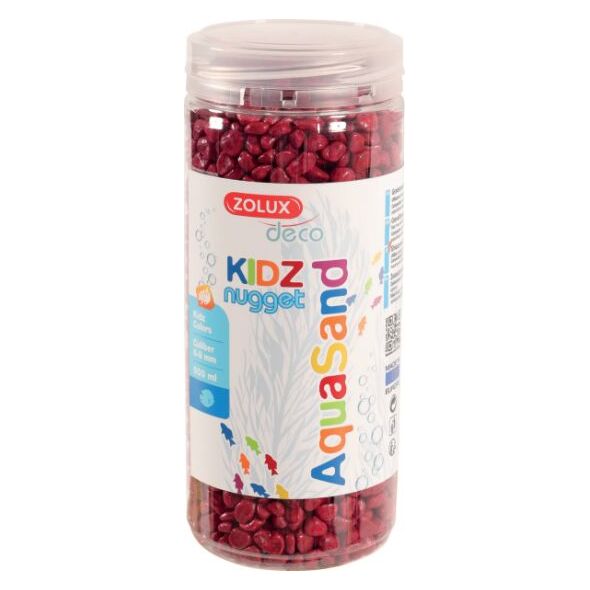 Zolux Żwirek Aquasand Kidz Nugget czerwony 500ml 4961196 3336023462318