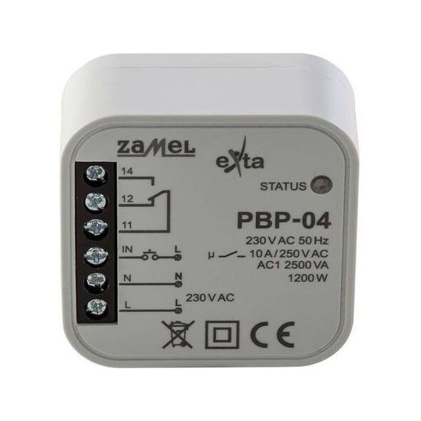 Zamel Przekaźnik bistabilny uniwersalny dopuszkowy 230V AC 10A (PBP-04) 5009481 5903669087809