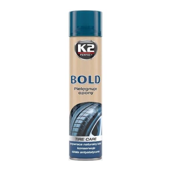 K2 Aerozolinis padangų blizgiklis K2 Bold, 600 ml 5034176 5906534002389