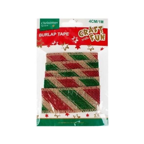 Craft with Fun Ozdoba dekoracyjna taśma parciana 1m 5257274 5902643695702