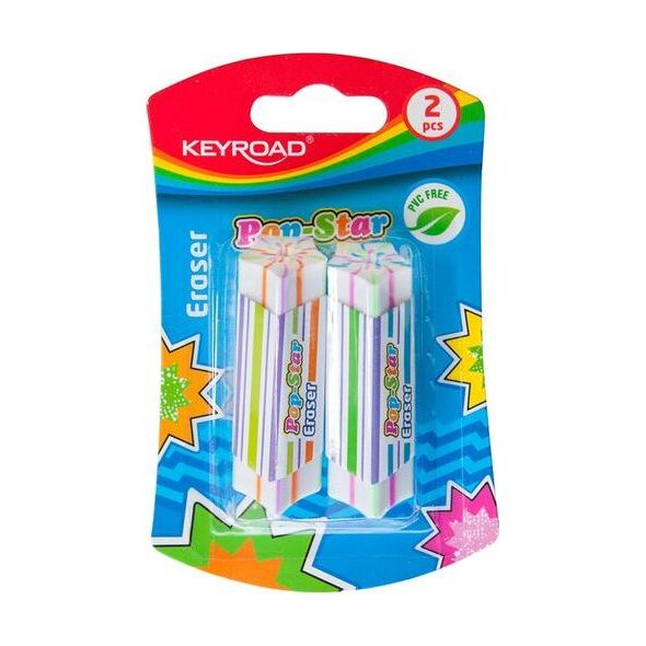 Keyroad Gumka uniwersalna Pop-Star 2szt. 5317574 6954884549121