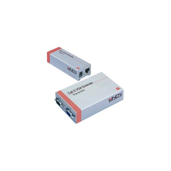 System przekazu sygnału AV Lindy Przedłużacz VGA (extender) adapter na RJ-45 CAT5e/6 Lindy 32537 do 300m 5352756 4002888325370