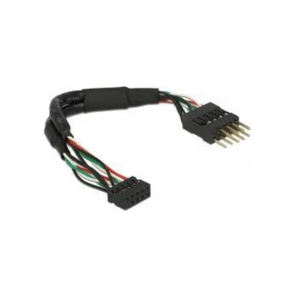 Delock USB 9 pin - USB 9 pin, 0.12m, Czarny (41977) 5522519 4043619419777
