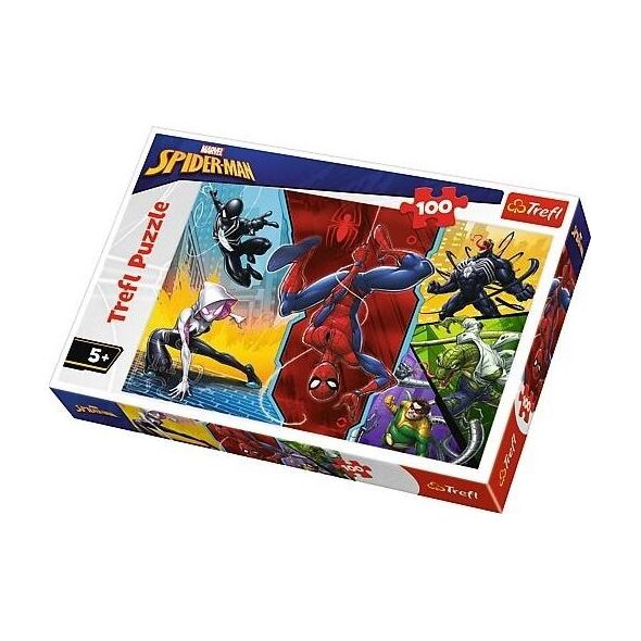 Trefl Puzzle 100 Do góry nogami Marvel Spider-man 5704348 5900511163476