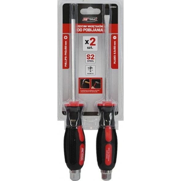 AWTools Zestaw wkrętaków do pobijania 2szt. (AW36940) 5772663 5903041034261