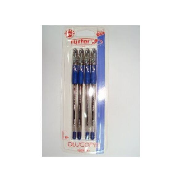 Rystor Długopis FUN z wymiennym wkładem, niebieski 0,3mm, 4 szt na blistrze FN-07/A 5779043 5907548909510