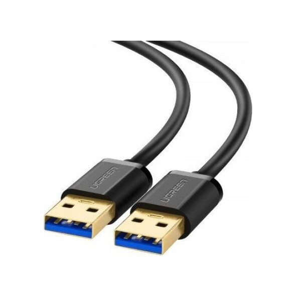 Kabel USB Ugreen USB-A - USB-A 1 m Czarny (10370) 5857606 6957303813704
