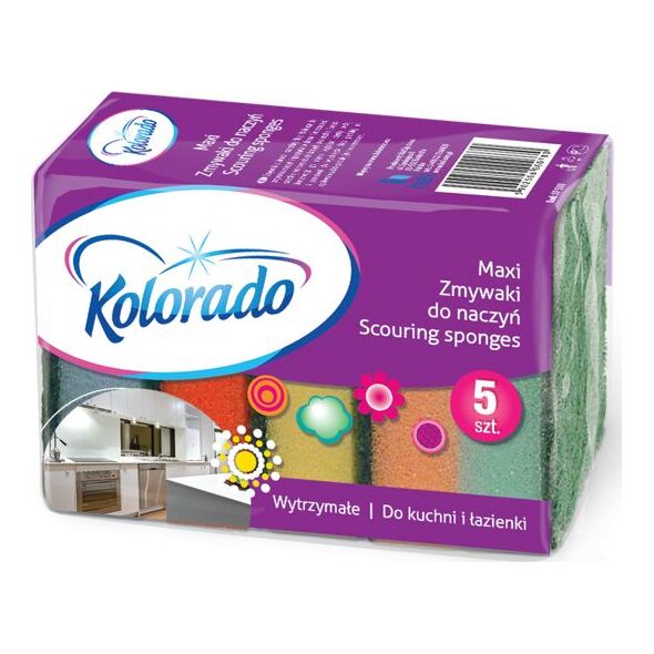 Kolorado Gąbki do naczyń Maxi 5szt. 6014234 5902506000780