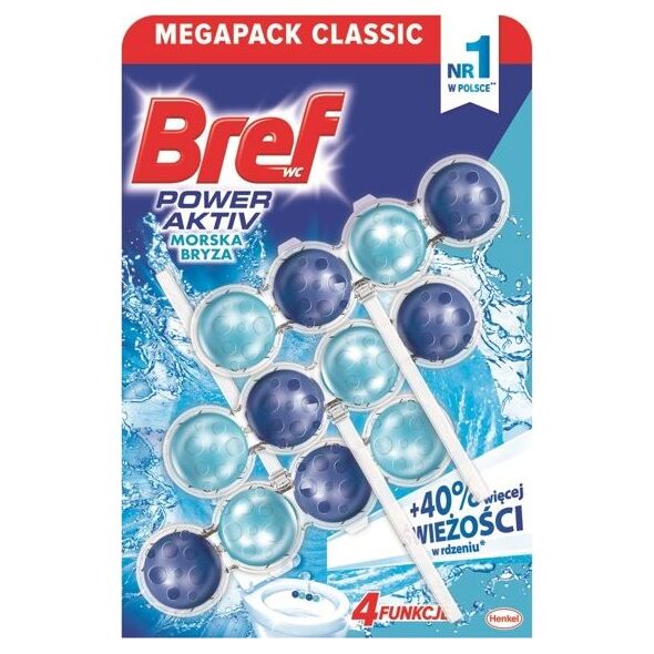 Bref Zawieszka do WC Bref Active Ocean 3x50g uniwersalny 6015290 9000100753401