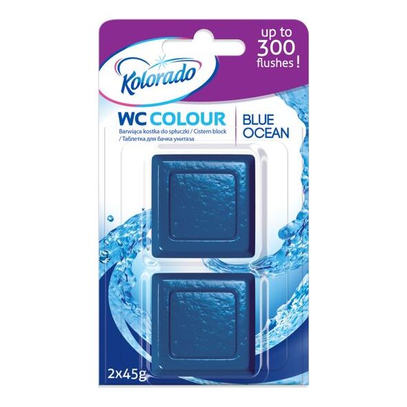 Kolorado Kostka barwiąca do spłuczki kolorado Niebieski Ocean 2x45g uniwersalny 6015308 5902506005396