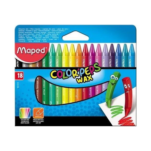 Maped Kredki Colorpeps świecowe 18 kolorów MAPED 6019814 3154148610120