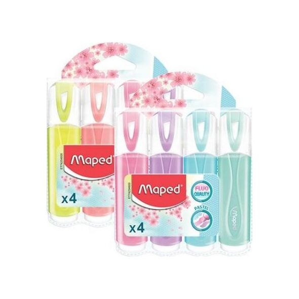 Maped Zakreślacz Fluo Peps pastel 4 kolory 6038780 3154147425466