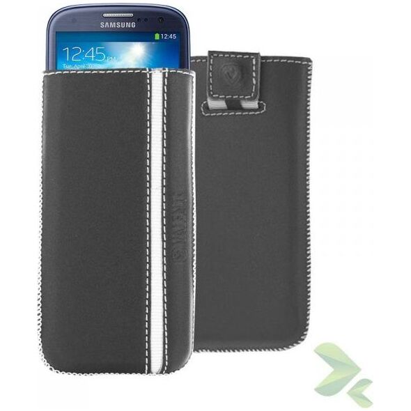 Valenta Valenta Pocket Stripe - Skórzane Etui Wsuwka Samsung Galaxy S4/s Iii, Htc One I Inne (czarny) 6042211 8718503416328