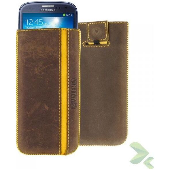 Valenta Valenta Pocket Stripe Vintage - Skórzane Etui Wsuwka Samsung Galaxy S4/s Iii, Htc One I Inne (brązowy) 6042213 8718503416366