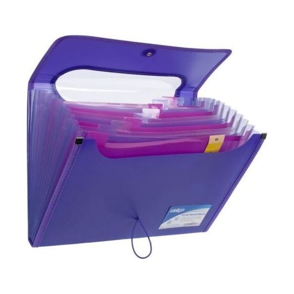 Strigo Teczka A4 z 12 przekładkami V-file fiolet STRIGO 6052897 6930518940168