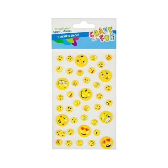 Craft with Fun Naklejki wypukłe buźki 6053484 5902643631373