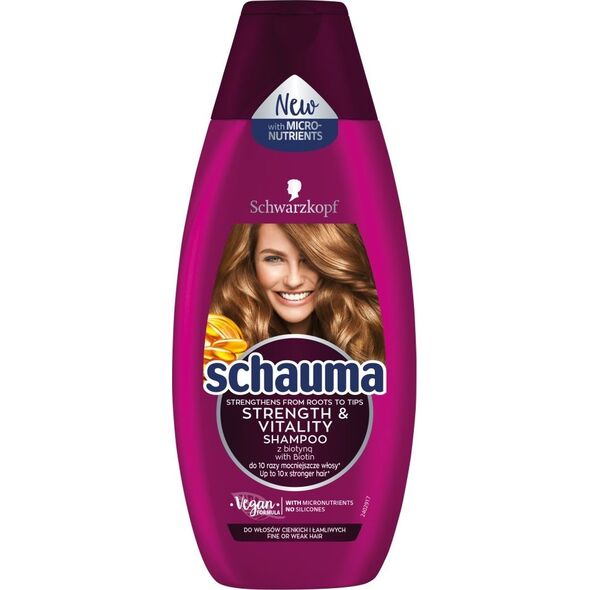 Schauma Strength & Vitality Shampoo 400ml 6079125 9000101229233