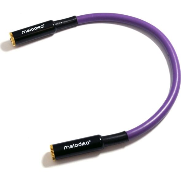 Kabel Melodika Jack 3.5mm - Jack 3.5mm 0.2m fioletowy 6094344 5907609001214
