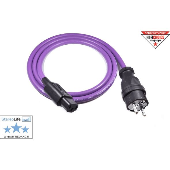 Kabel zasilający Melodika Melodika MDP40 Przewód zasilający z uziemieniem (sieciowy) 3x2,5mm2 (Schuko-IEC C13) - 4m 6094351 5907609002082