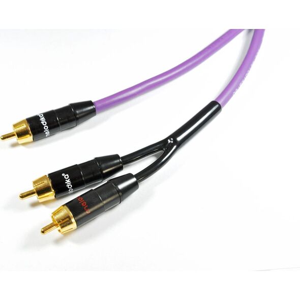 Kabel Melodika RCA (Cinch) - RCA (Cinch) x2 2m fioletowy 6094406 5907609003041