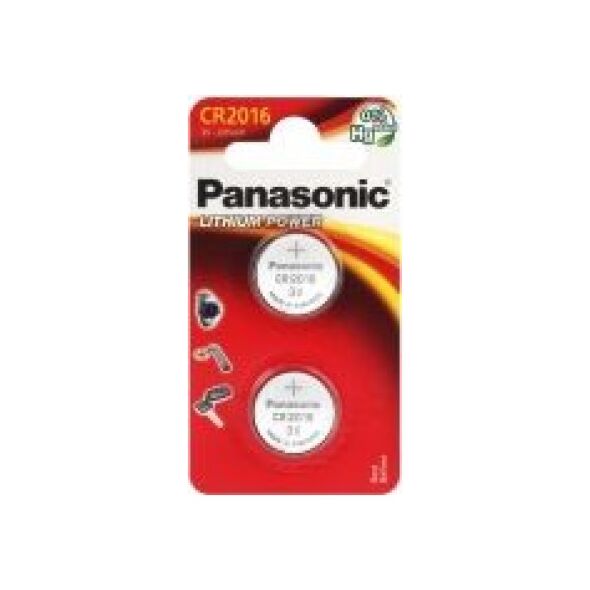 Panasonic Bateria Lithium Power CR2016 90mAh 2 szt. 6098336 5025232060665