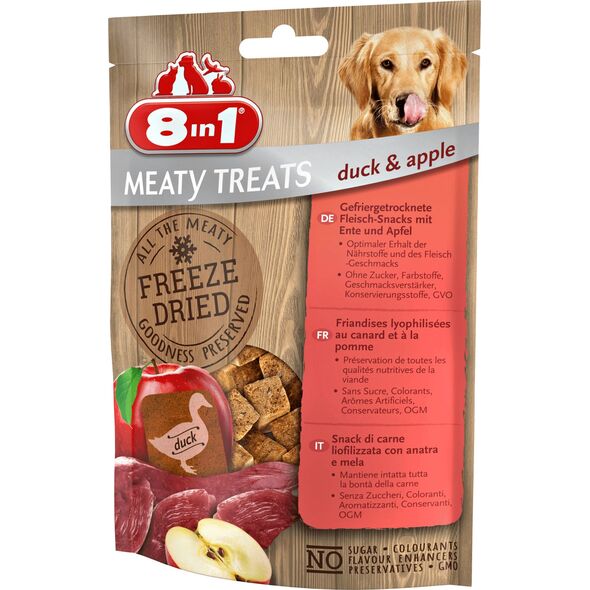 8in1 Przysmak 8in1 Dog Freeze Dried Duck/Apple 50 g 6107151 4048422146162