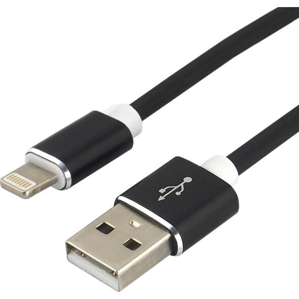 Kabel USB EverActive USB-A - Lightning 1 m Czarny (CBS-1IB) 6121708 5903205770691