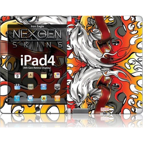 Nexgen Skins Nexgen Skins - Zestaw Skórek Na Obudowę Z Efektem 3d Ipad 2/3/4 (iron Eagle 3d) 6204025 758524873432