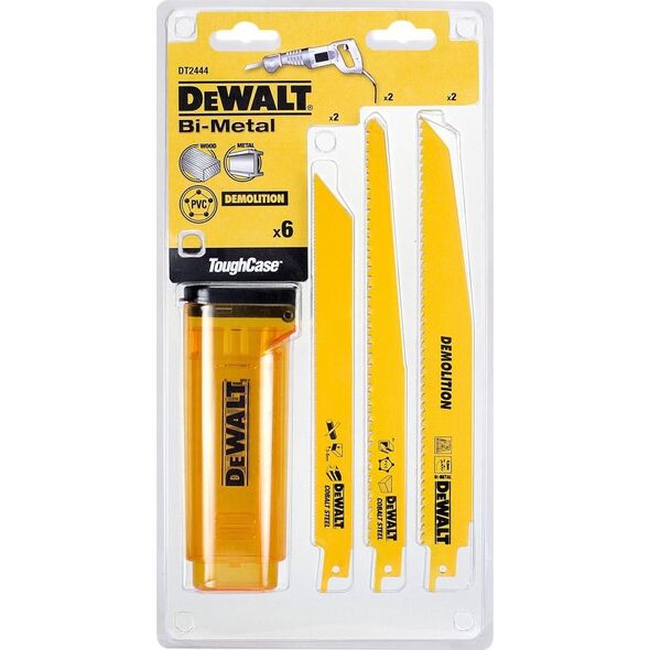 Dewalt zestaw brzeszczotów do piły szablastej 6 sztuk (DT2444-QZ) 6283758 5035048093832