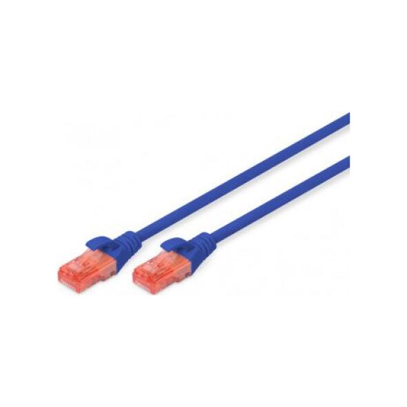 Digitus CAT6 U-UTP Patchk.,0,25m, Blau 6288443 4016032387541