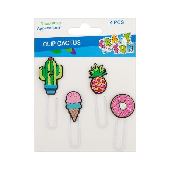 Craft with Fun CF OZDOBA DEK SPINACZ OZDOBNY KAKTUS 4SZT 12/288 6302502 5903246463002