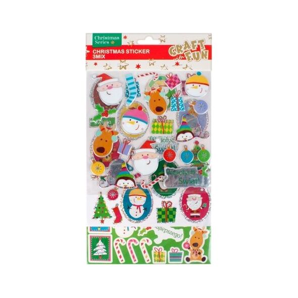 Craft with Fun CF OZDOBA BN NAKLEJKI 3MIX 16X29 PBH 12/288. 6302510 5902643699755
