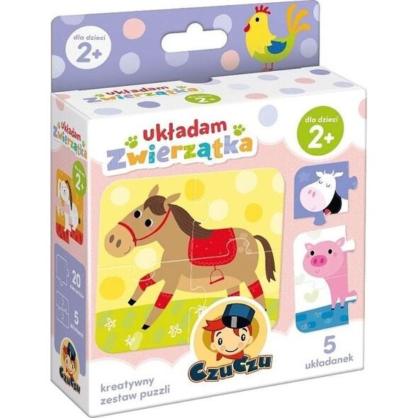 Czuczu Układanka Ukladam zwierzątka 2+ 6308849 5902768336559