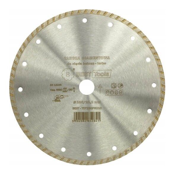 Best-Tools TARCZA DIAMENTOWA 125x22,2mm TURBO STANDARD LION BEST - TDT125PRO10 6411232 5902082852834
