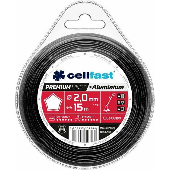 Cellfast ŻYŁKA TNĄCA PREMIUM 2,0mm / 15m GWIAZDKA CELLFAST - 35-052 6411340 5907553507268