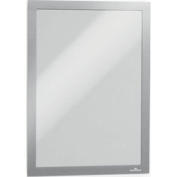 Durable A4 SAMOPRZYLEPNE RAMKI MAGNETYCZNE SREBRNE 10 SZT. 6415752 4005546405858